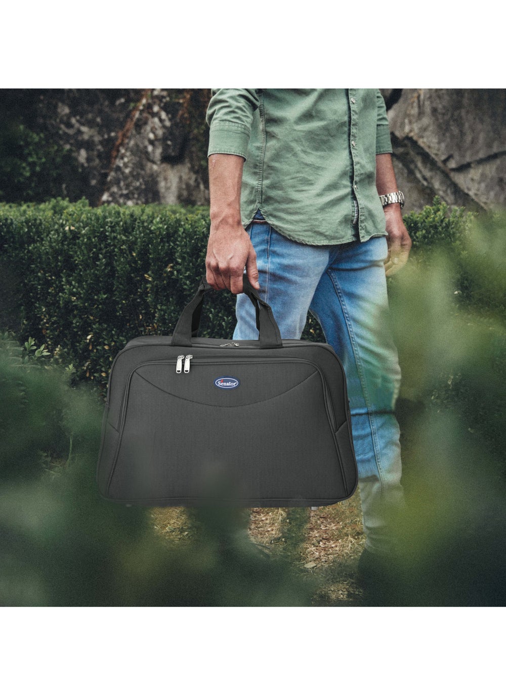buy-senator-travel-duffle-bag-for-unisex-lightweight-nylon-bag-multi-pocket-water-scratch-resistant-adjustable-shoulder-strap-weekend-bag-convenient-carry-on-luggage-for-camping-training-48l-green-ea218_7ze