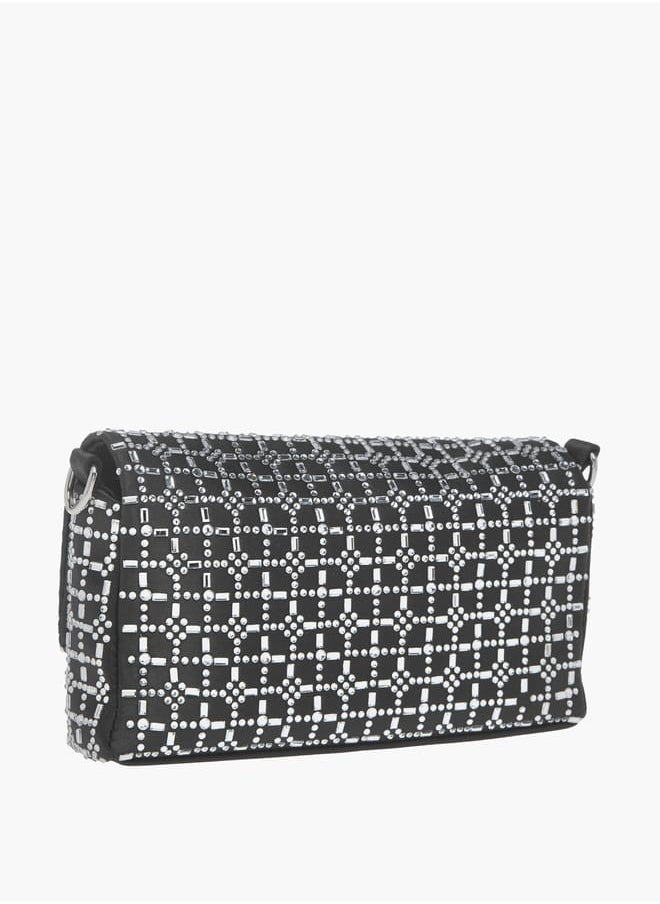 buy-missy-womens-missy-embellished-crossbody-bag-with-snap-button-closure-and-chain-strap_yxj