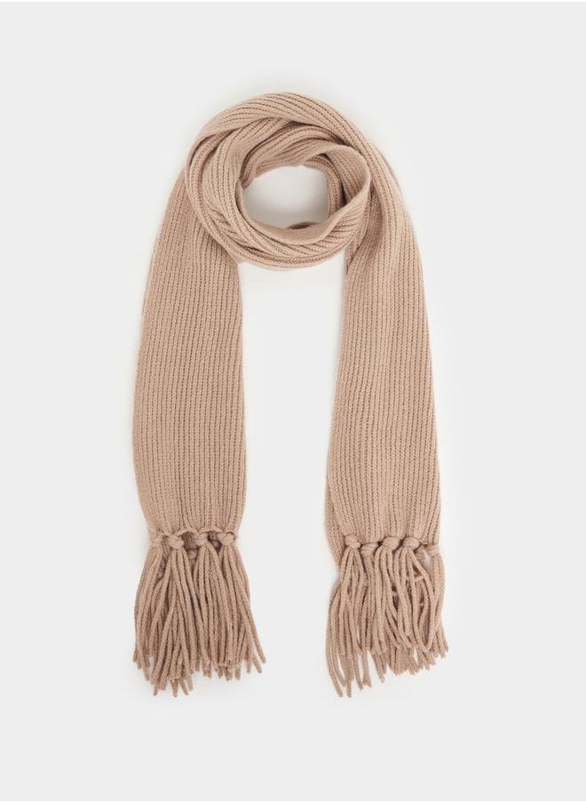 buy-styli-knitted-scarf-with-tassel-edge_58d