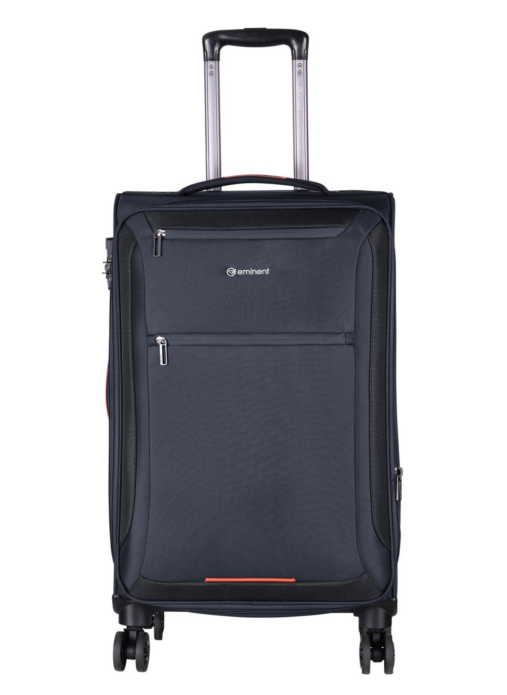 buy-eminent-unisex-soft-travel-bag-large-luggage-trolley-polyester-lightweight-expandable-4-double-spinner-wheeled-suitcase-with-3-digit-tsa-lock-e751-black_ysk