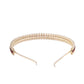 Gold-Toned Red Kundan Elegance Hairband