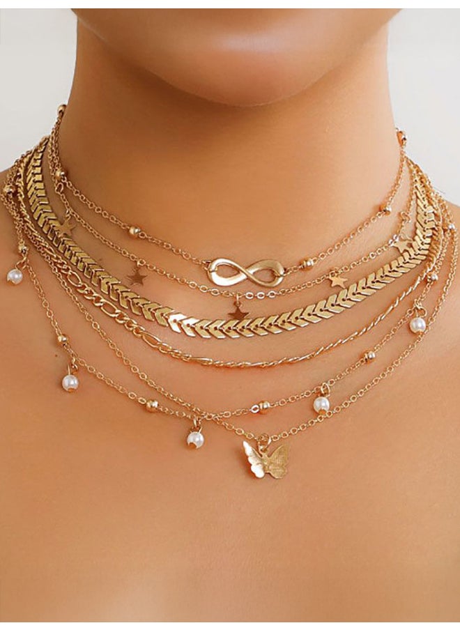 buy-styli-styli-set-of-6-assorted-butterfly-drop-necklace_s8g