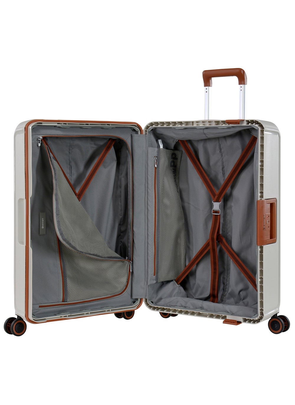 buy-eminent-vertica-hard-case-travel-bag-medium-luggage-trolley-polypropylene-lightweight-suitcase-4-quiet-double-spinner-wheels-with-tsa-lock-b0006-off-white-brown-trim_mhm