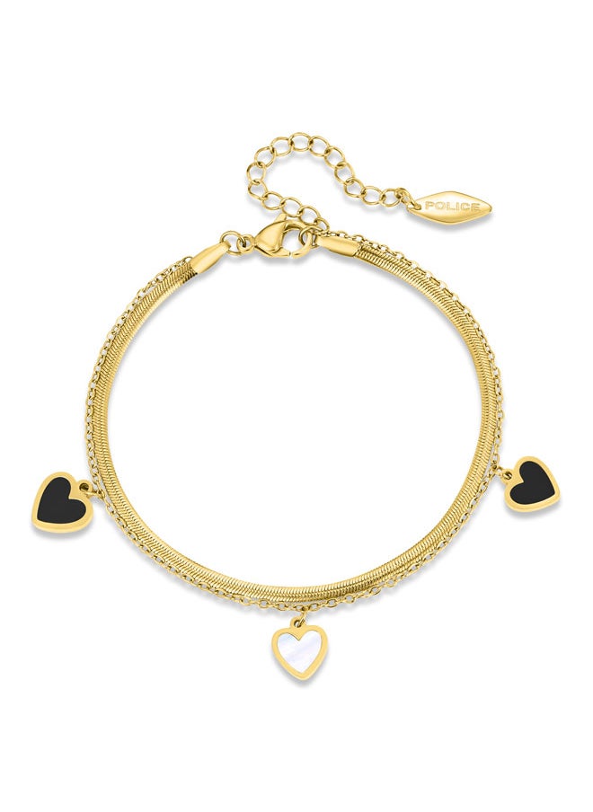 buy-police-devote-bracelet-for-women-twin-layered-with-black-and-white-hearts-gold-plated-chains_tre