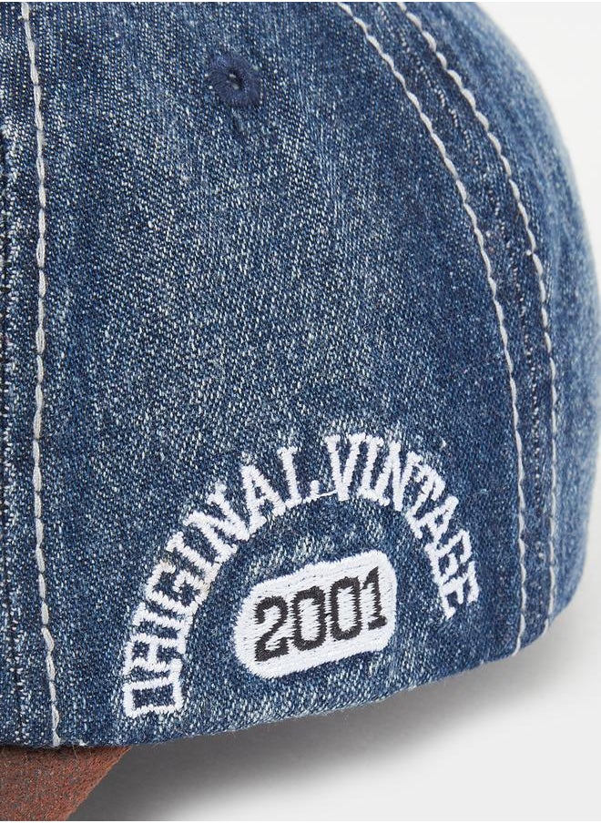 buy-styli-denim-look-embroidered-baseball-cap_00q