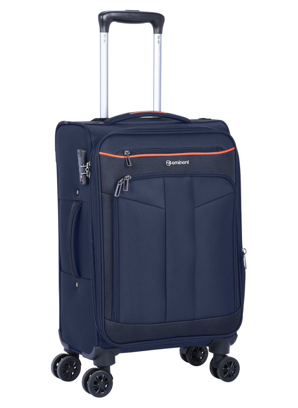 buy-eminent-unisex-soft-travel-bag-cabin-luggage-trolley-polyester-lightweight-expandable-4-double-spinner-wheeled-suitcase-with-3-digit-tsa-lock-e788-navy-blue_cb5