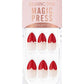 أظافر Magic Press Heart French الفورية لمظهر أنيق