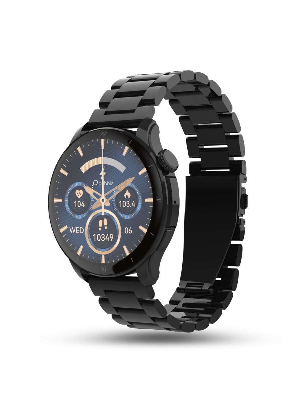buy-pebble-cosmos-vault-1-43-bright-hd-display-smartwatch-bluetooth-calling-blood-oxygen-heart-rate-monitoring-multi-sports-mode-step-pedometer-multiple-watch-faces-ai-voice-assistant-obsidian-black_ooh