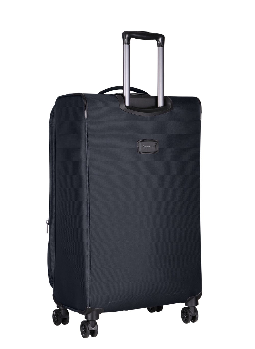 buy-eminent-unisex-soft-travel-bag-medium-luggage-trolley-polyester-lightweight-expandable-4-double-spinner-wheeled-suitcase-with-3-digit-tsa-lock-e788-black_m01