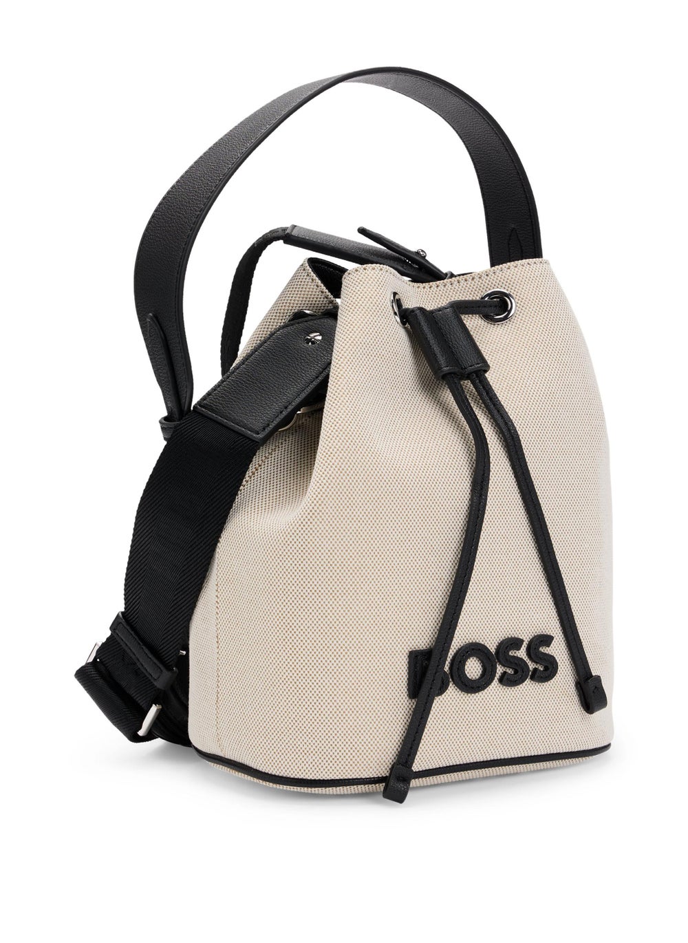 buy-boss-textured-bucket-bag-with-faux-leather-pouch_fm9