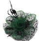Ddaniela Monalisa Green & Black Tea Party Fascinator