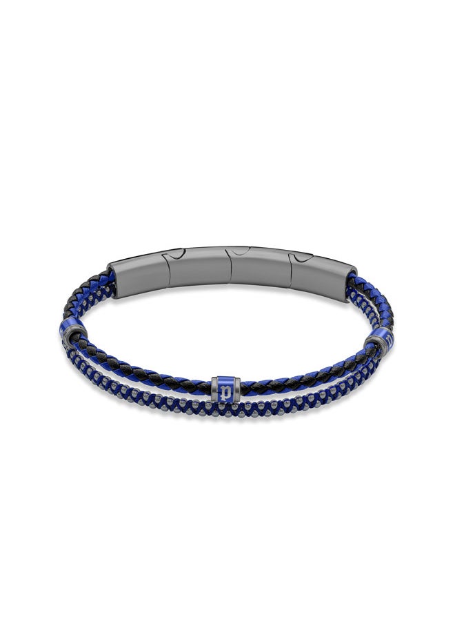 buy-police-twinrow-braceletdouble-row-ion-plated-blue-leather-and-cord-with-grey-metal-p-logobold-and-iconic-men-s-style_jr6