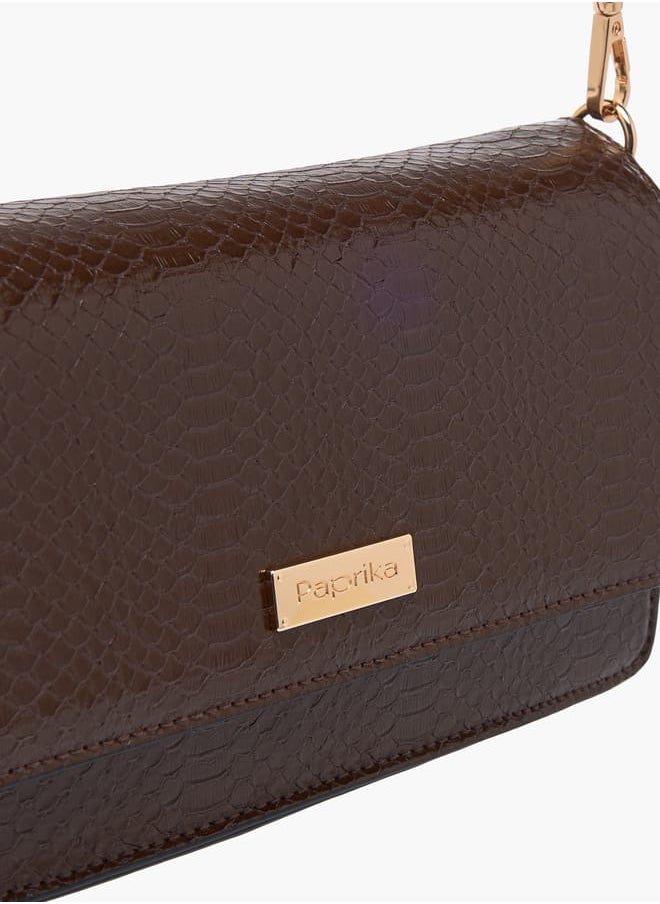 buy-paprika-women-textured-crossbody-bag-with-chain-strap-and-flap-closure_a1j