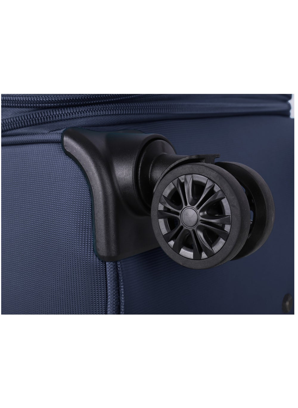 buy-eminent-expandable-luggage-trolley-bag-soft-suitcase-for-unisex-travel-polyester-shell-lightweight-with-tsa-lock-double-spinner-wheels-e765sz-medium-checked-24-inch-navy-blue_6of