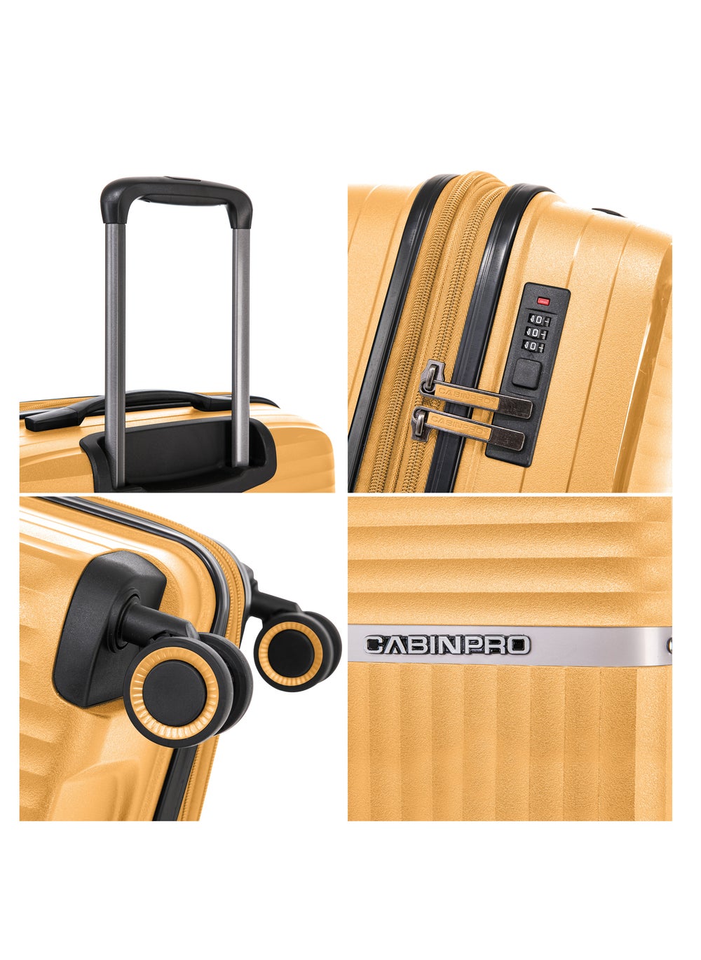 buy-cabinpro-light-weight-pp-fashion-trolley-luggage-expandable-hard-case-medium-checked-suitcase-with-safe-zipper-and-4-quite-360deg-double-spinner-wheels-cp002-yellow_f2b