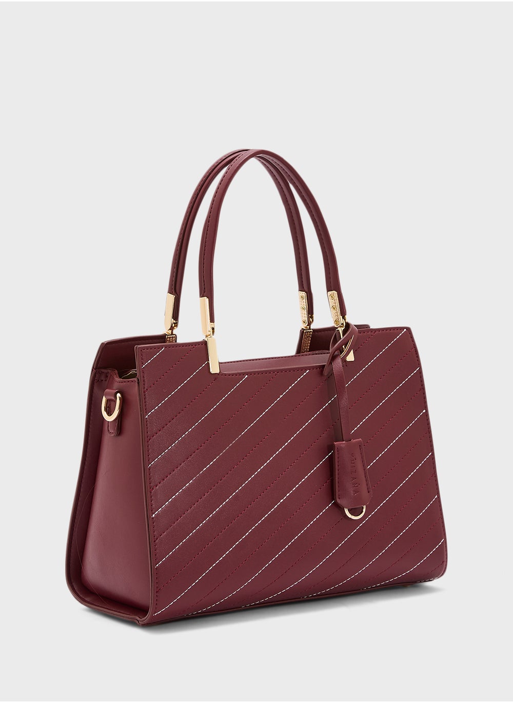 buy-khizana-stitch-detail-satchel-bag-with-fob_54s