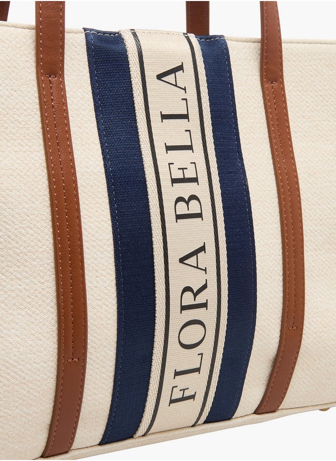 buy-flora-bella-by-shoexpress-logo-print-tote-bag-with-double-handle-and-zip-closure_hvr