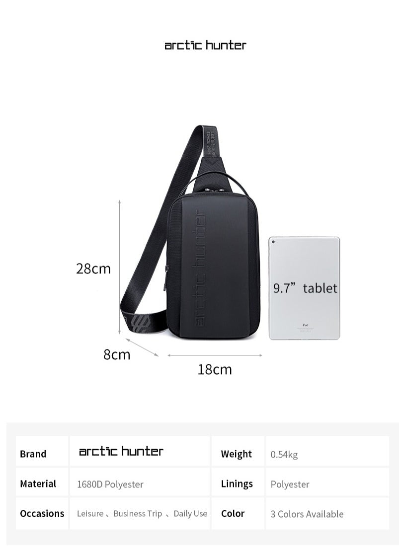 buy-arctic-hunter-crossbody-sling-bag-synthetic-pu-water-resistant-unisex-small-shoulder-bag-for-business-travel-outdoor-shopping-xb00541-black_mto