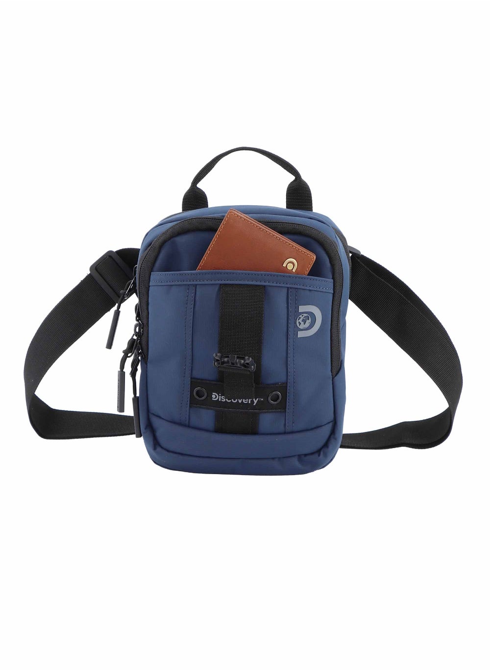 buy-discovery-discovery-shield-rpet-polyester-utility-bag-blue-zipper-compartment-casual-shoulder-bag-for-men-and-women-removable-shoulder-strap-secure-rfid-pocket_v6x