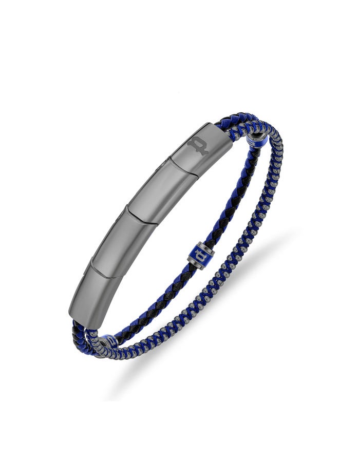 buy-police-twinrow-braceletdouble-row-ion-plated-blue-leather-and-cord-with-grey-metal-p-logobold-and-iconic-men-s-style_px6