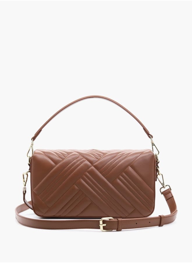 buy-v-italia-quilted-crossbody-bag-with-detachable-strap-and-flap-closure_nsk