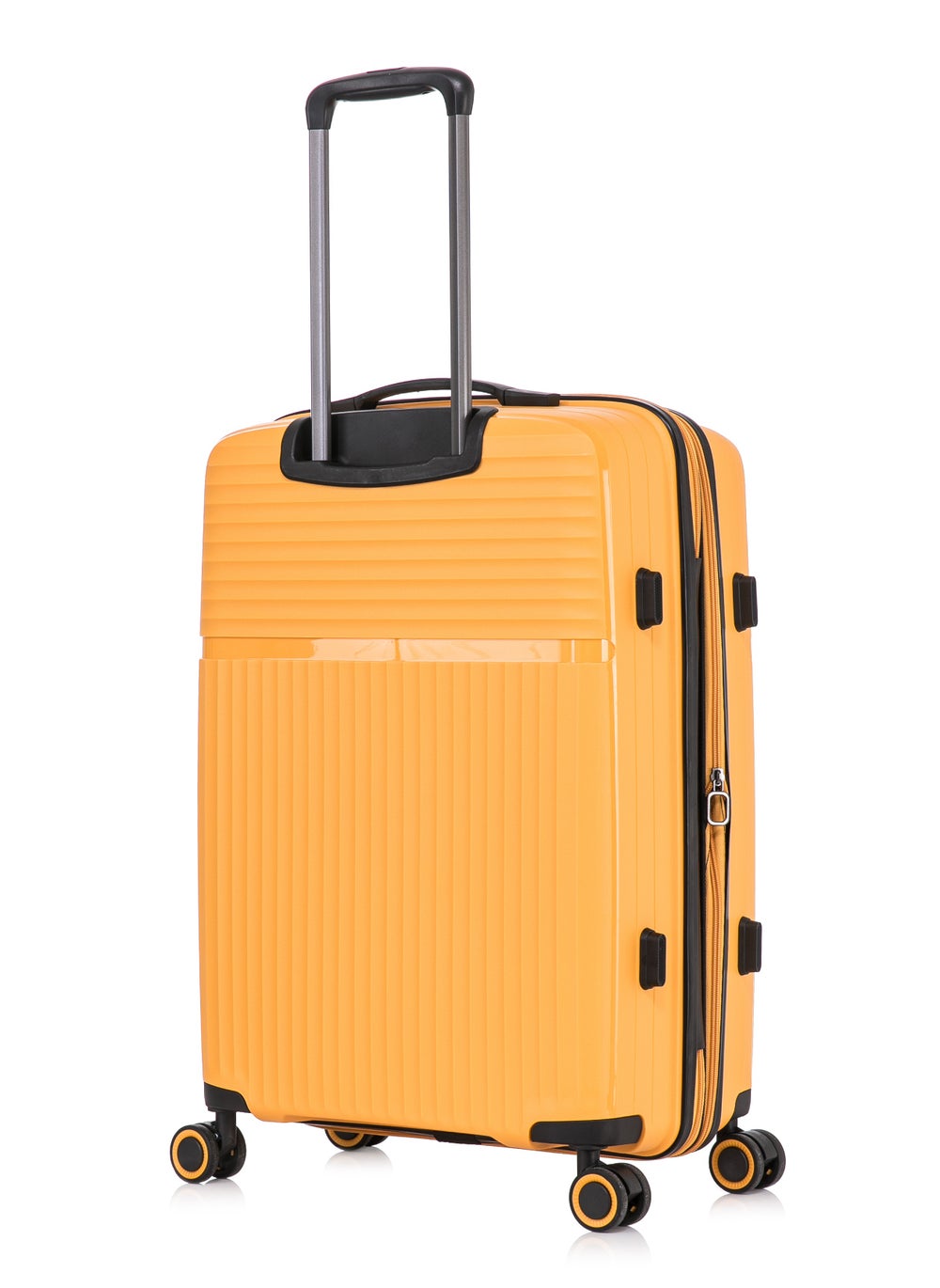 buy-cabinpro-light-weight-pp-fashion-trolley-luggage-expandable-hard-case-carry-on-suitcase-with-safe-zipper-and-4-quite-360deg-double-spinner-wheels-cp002-yellow_k7e