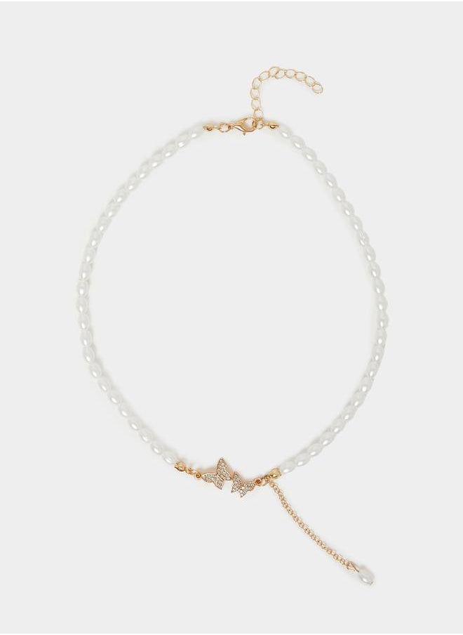 buy-styli-dual-tone-chunky-chain-necklace_kbj