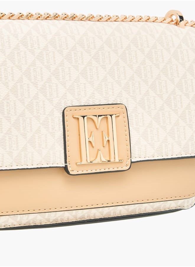 buy-elle-women-monogram-print-crossbody-bag-with-adjustable-strap-and-flap-closure_evq