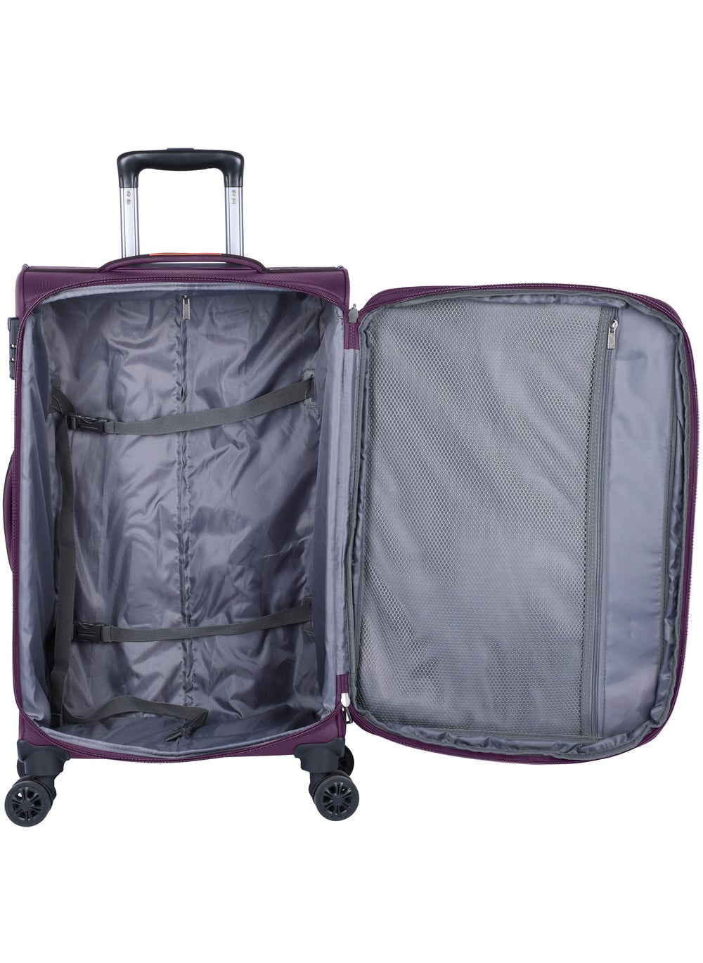 buy-eminent-unisex-soft-travel-bag-medium-luggage-trolley-polyester-lightweight-expandable-4-double-spinner-wheeled-suitcase-with-3-digit-tsa-lock-e751-purple_c5w
