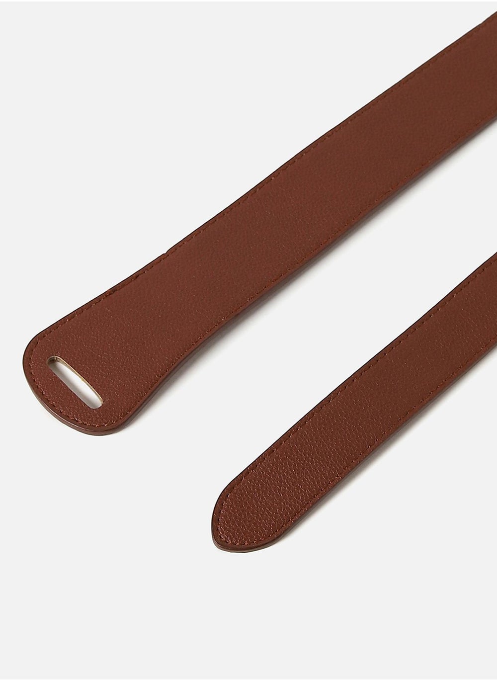 buy-haute-sauce-brown-solid-twist-belt_98h