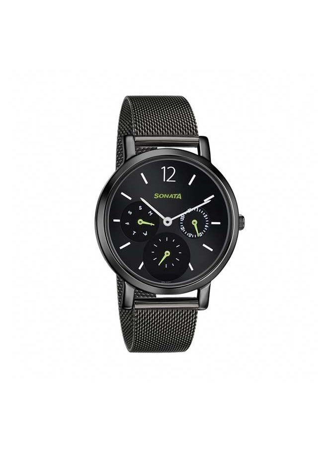 buy-sonata-round-shape-metal-chronograph-wrist-watch-8164nm03-36mm-black_p0g