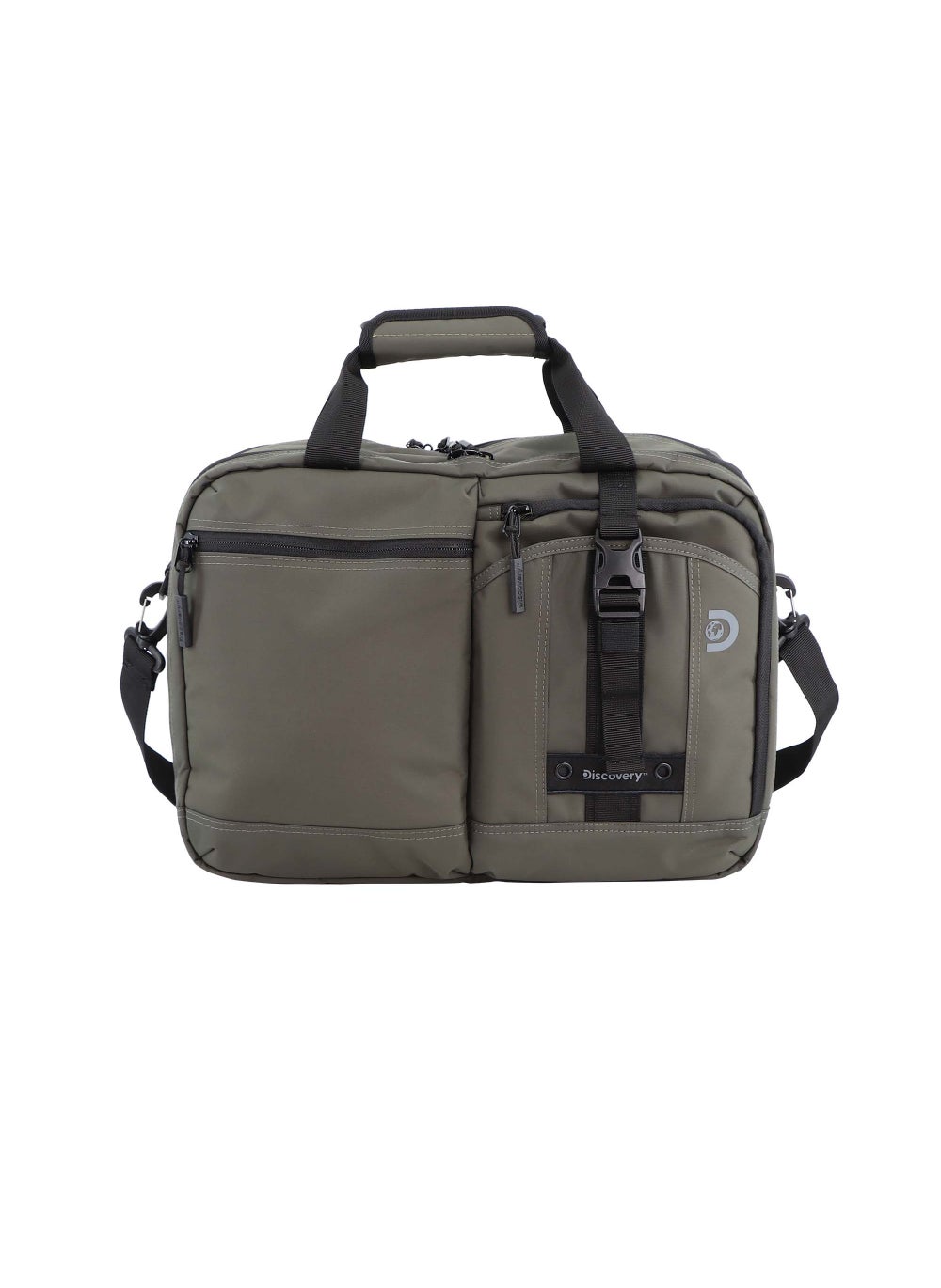 buy-discovery-discovery-shield-rpet-polyester-briefcase-khaki-durable-water-resistant-lightweight-laptop-bag-messenger-bag-for-office-business-travel-college_u41