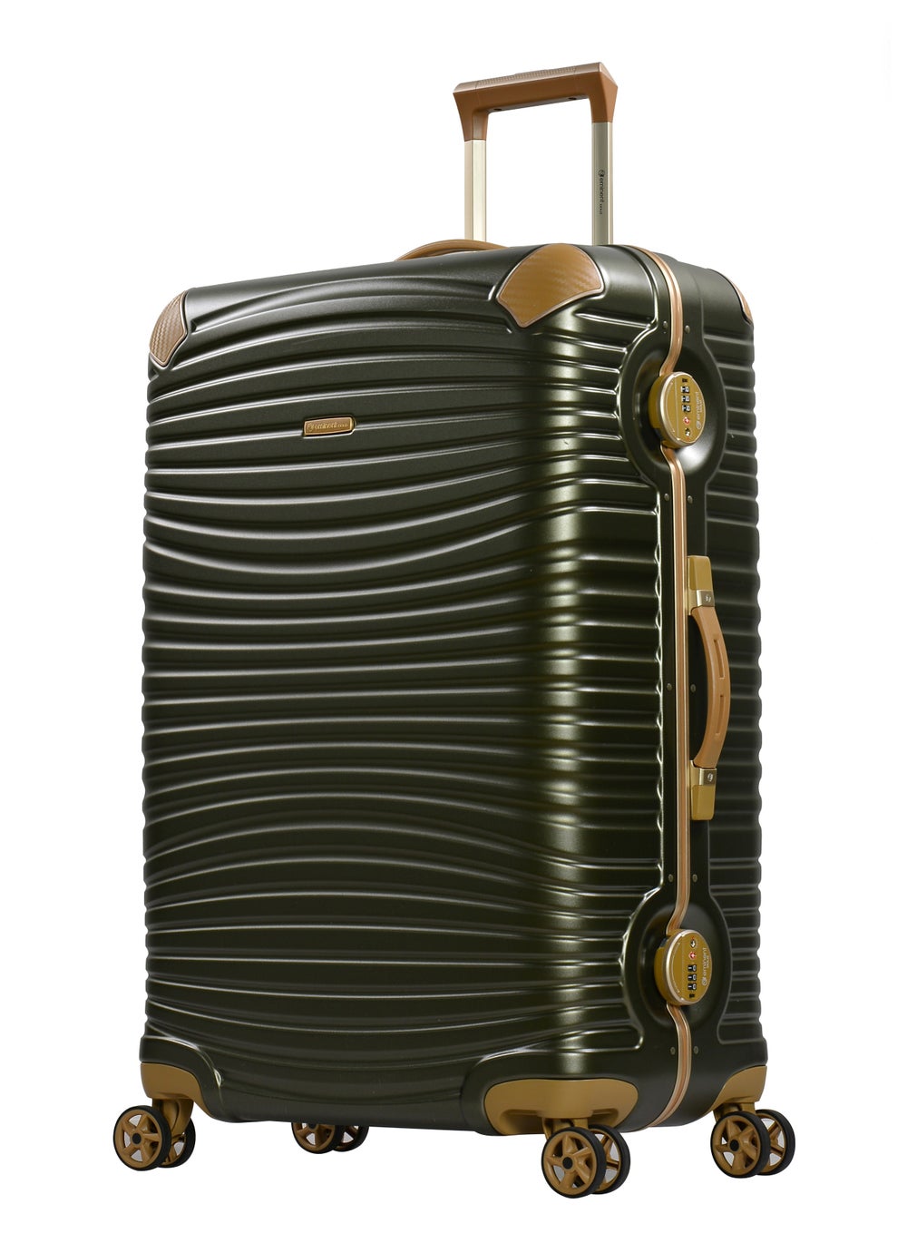 buy-eminent-hard-case-travel-bags-makrolon-polycarbonate-gold-jetstream-aluminum-frame-luggage-zipper-less-suitcase-extra-corner-protection-double-tsa-lock-e9r1-carry-on-20-inch-dark-olive_hlp