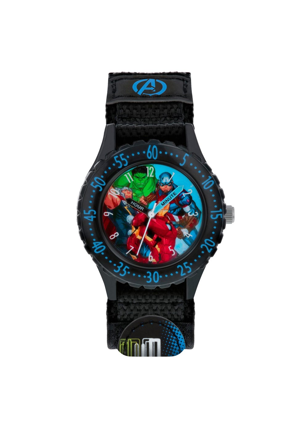 buy-disney-disney-marvel-avengers-black-printed-fabric-strap-watch-avg5008_556