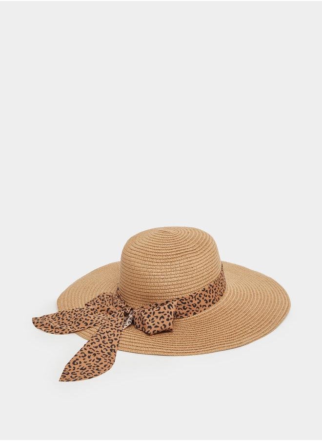 buy-styli-styli-animal-print-ribbon-detail-straw-panama-hat_xo8