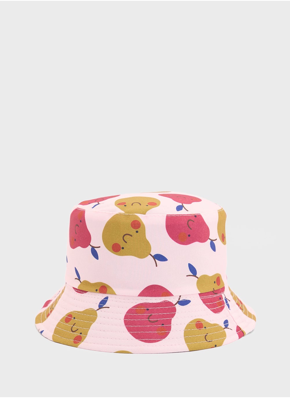 buy-ginger-quirky-pear-print-bucket-hat_add