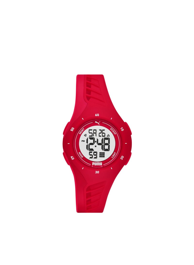buy-puma-unisex-digital-watch-with-red-polyurethane-strap-3-atm-pu-p6023_yl0