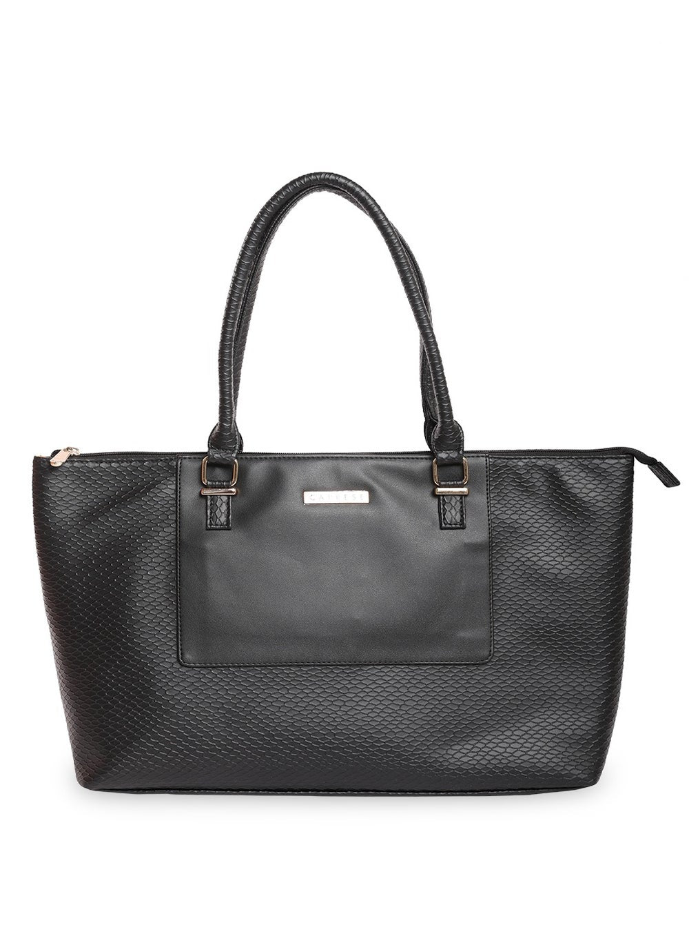buy-caprese-caprese-fiona-self-design-black-faux-leather-large-tote-handbag_f4g