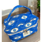 Blue Eyes Chic Travel Makeup Bag
