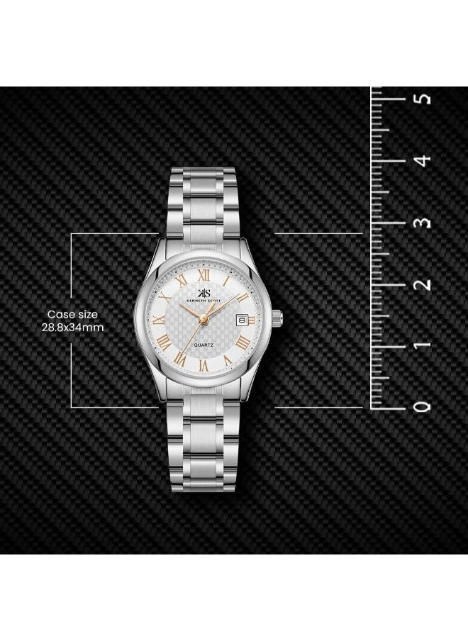 buy-kenneth-scott-women-s-stainless-steel-analog-watch-k25504-sbswk-28-8x34-mm_yar