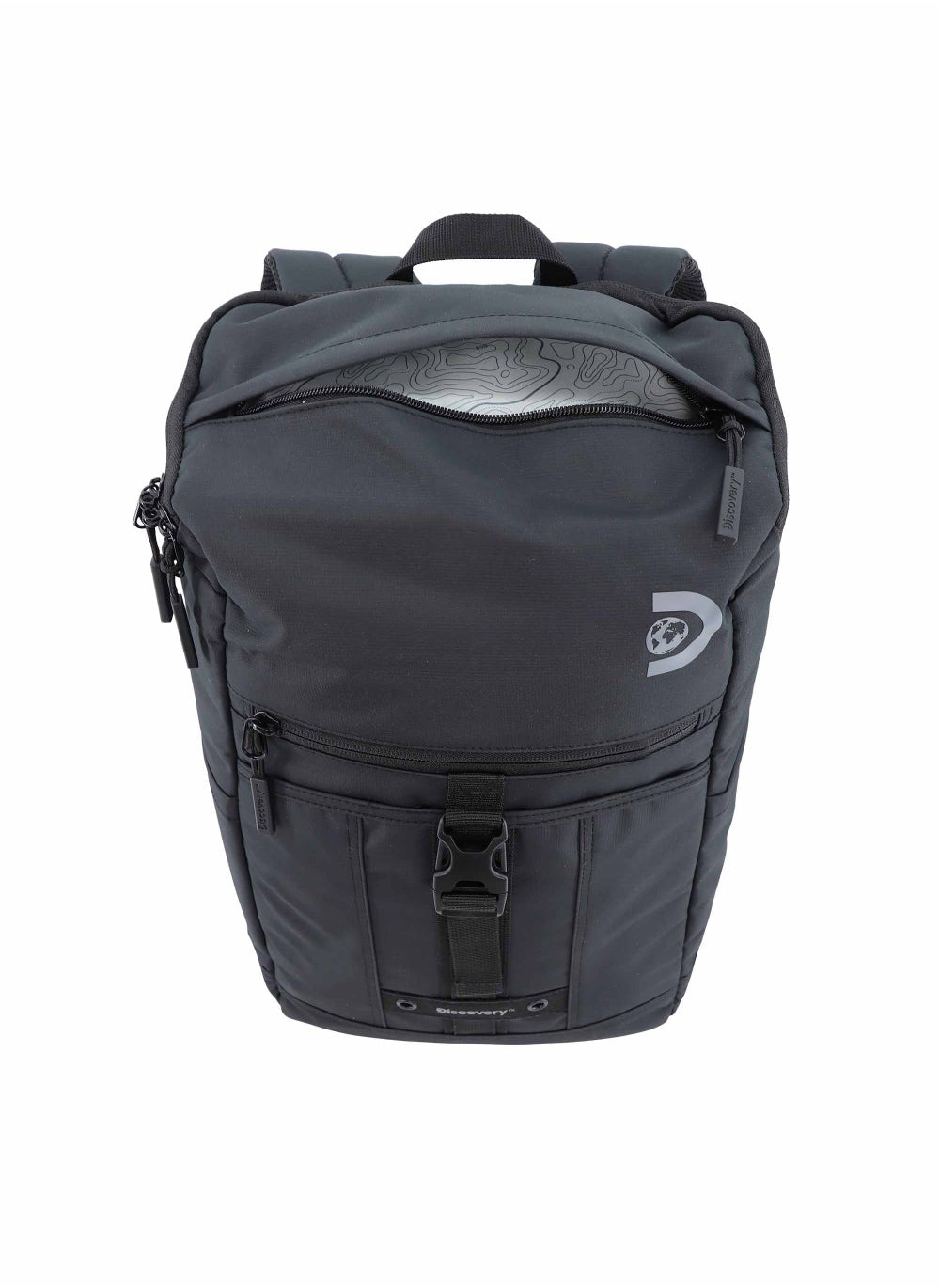 buy-discovery-discovery-shield-rpet-polyester-top-zip-open-laptop-backpack-black-with-tablet-compartment-casual-backpack-30l-large-capacity-laptop-bag-water-resistant-multi-pocket-school-travel-business-bag_c6h