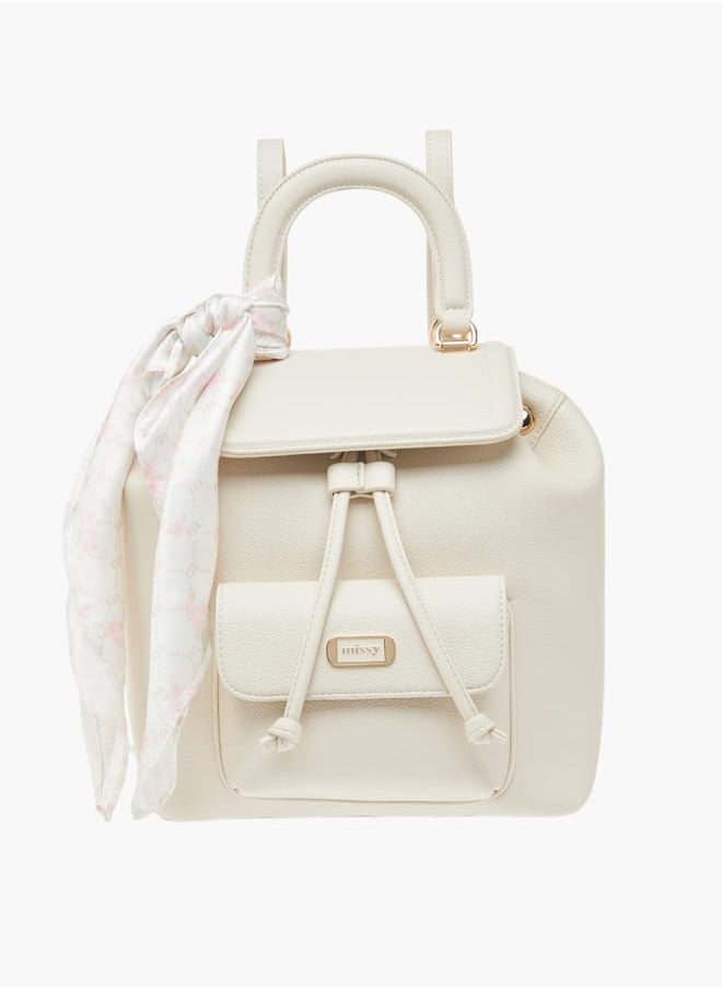 buy-missy-womens-missy-textured-backpack-with-adjustable-straps-and-scarf-accent_agf