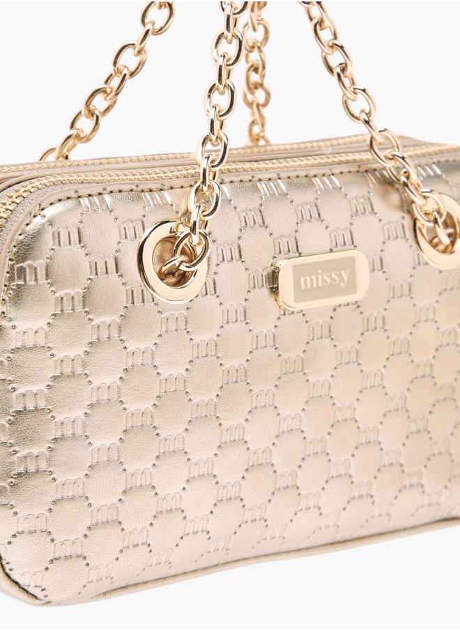 buy-missy-women-logo-embossed-crossbody-bag-with-detachable-strap-and-zip-closure_quw