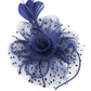 Ddaniela Monalisa Navy Blue Fascinator - Elegance Reimagined