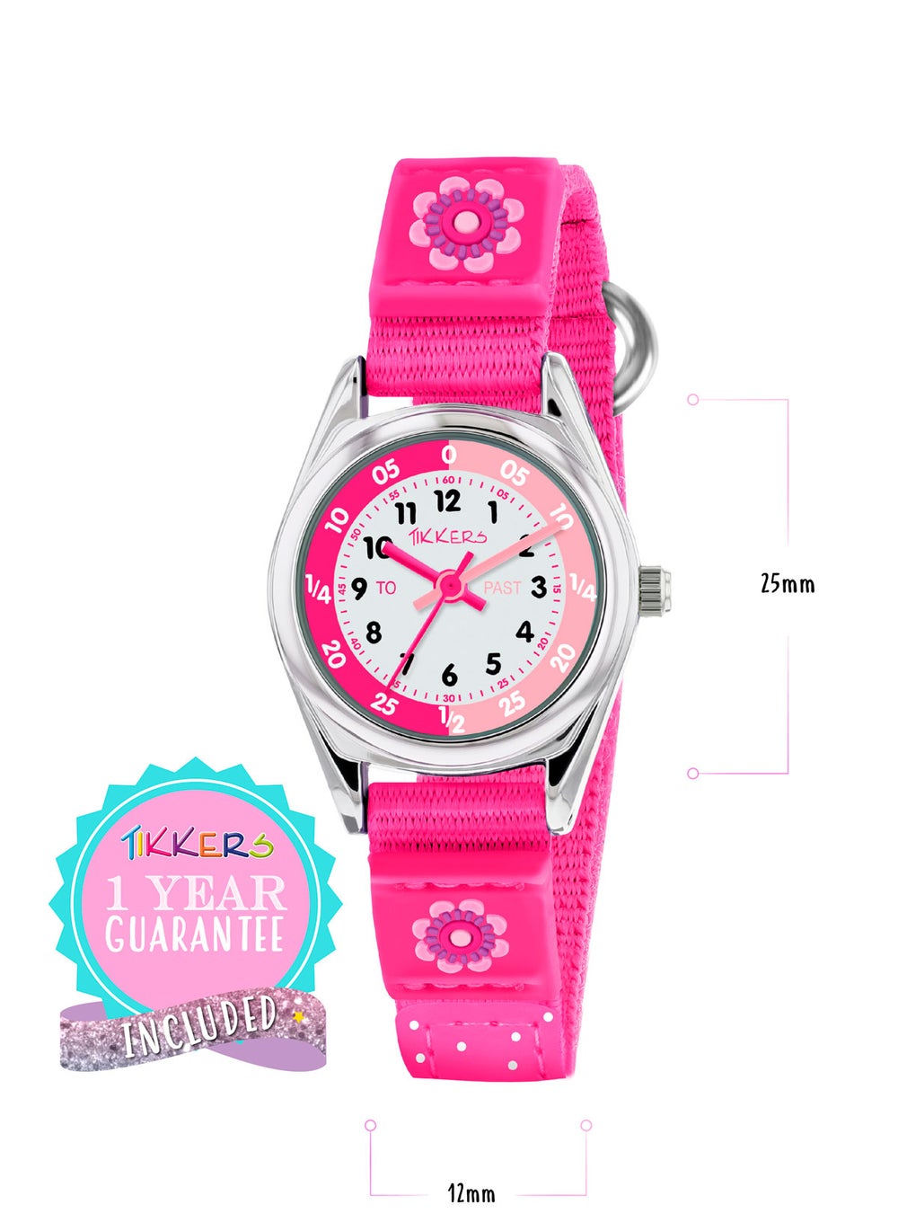 buy-tikkers-tikkers-girls-pink-canvas-strap-flower-time-teacher-watch-tk0119_oqh