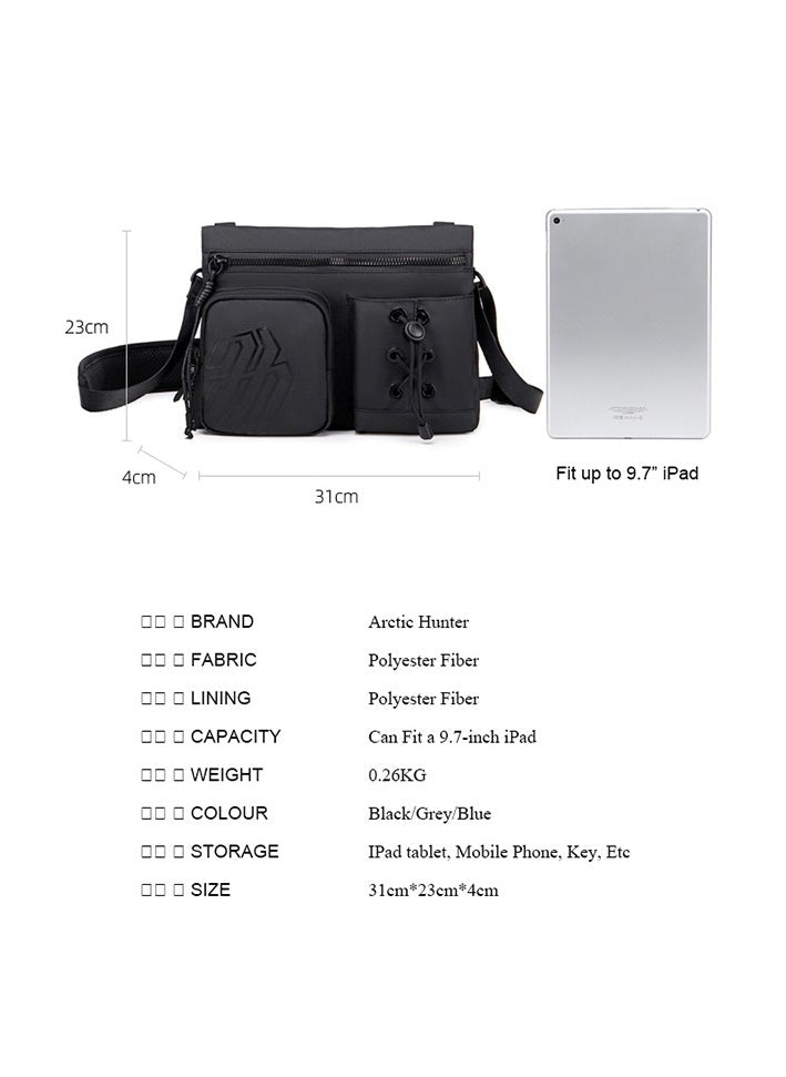 buy-arctic-hunter-premium-shoulder-sling-bag-water-resistant-polyester-unisex-cross-body-bag-for-travel-business-school-college-k00535-black_3vc