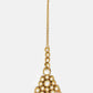 Elegant Pearl & Kundan Floral Maang Tikka