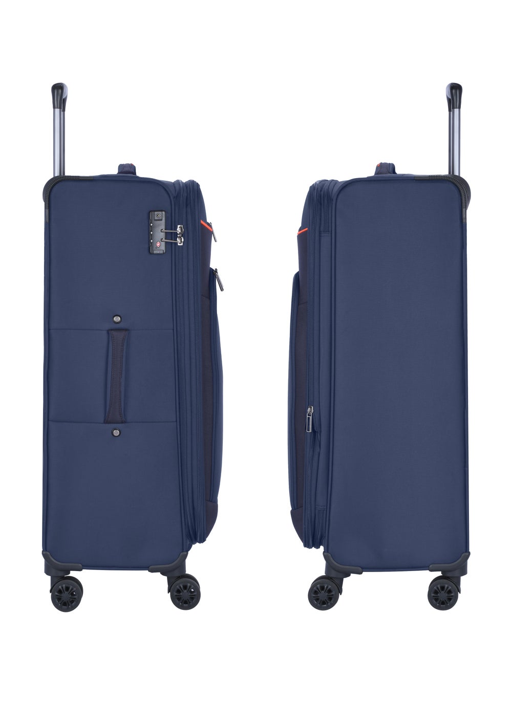 buy-eminent-expandable-luggage-trolley-bag-soft-suitcase-for-unisex-travel-polyester-shell-lightweight-with-tsa-lock-double-spinner-wheels-e777sz-medium-checked-24-inch-navy-blue_2pj