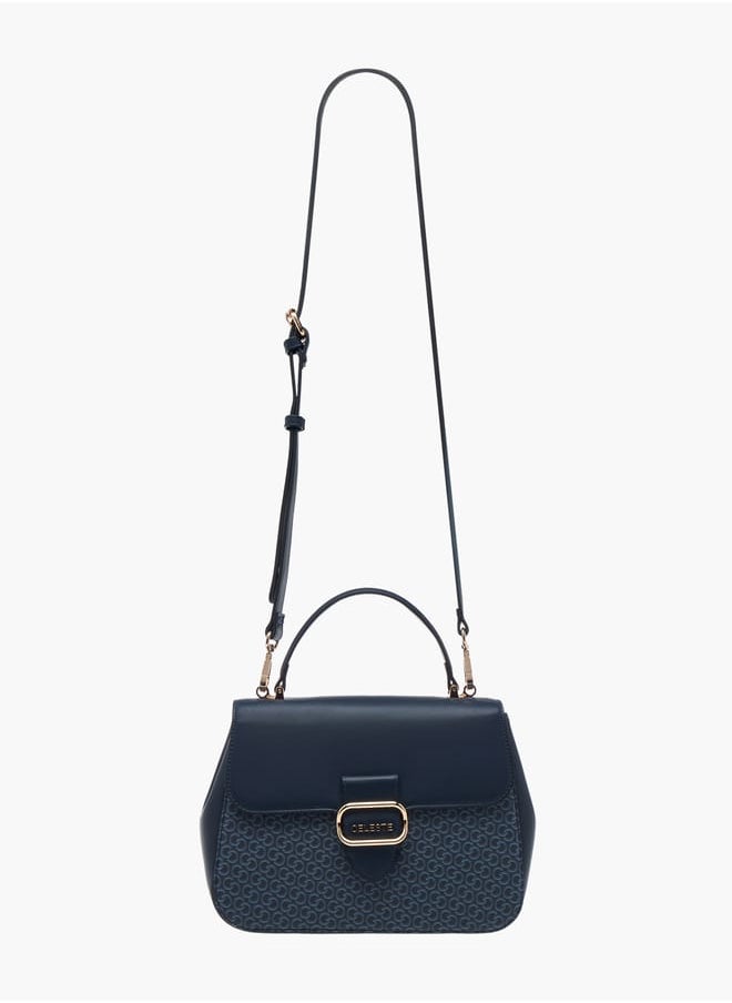 buy-celeste-women-monogram-print-satchel-bag-with-grab-handle-and-button-closure_bku