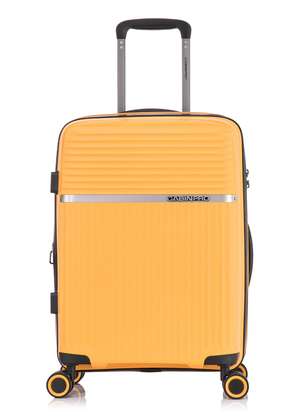 buy-cabinpro-light-weight-pp-fashion-trolley-luggage-expandable-hard-case-carry-on-suitcase-with-safe-zipper-and-4-quite-360deg-double-spinner-wheels-cp002-yellow_dh9